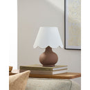 Contract furniture - Scalloped Raffia Accent Table Lamp - www.oroatrade.com