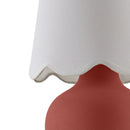 Contract furniture - Scalloped Raffia Accent Table Lamp - www.oroatrade.com