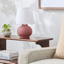 Contract furniture - Scalloped Raffia Accent Table Lamp - www.oroatrade.com
