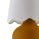 Contract furniture - Scalloped Raffia Accent Table Lamp - www.oroatrade.com