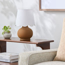 Contract furniture - Scalloped Raffia Accent Table Lamp - www.oroatrade.com