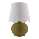 Contract furniture - Scalloped Raffia Accent Table Lamp - www.oroatrade.com