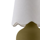 Contract furniture - Scalloped Raffia Accent Table Lamp - www.oroatrade.com