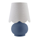 Contract furniture - Scalloped Raffia Accent Table Lamp - www.oroatrade.com