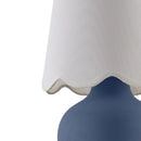 Contract furniture - Scalloped Raffia Accent Table Lamp - www.oroatrade.com