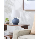 Contract furniture - Scalloped Raffia Accent Table Lamp - www.oroatrade.com