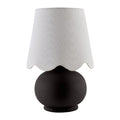 Contract furniture - Scalloped Raffia Accent Table Lamp - www.oroatrade.com