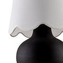 Contract furniture - Scalloped Raffia Accent Table Lamp - www.oroatrade.com