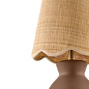 Contract furniture - Scalloped Edge Accent Table Lamp - www.oroatrade.com