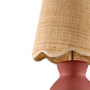 Contract furniture - Scalloped Edge Accent Table Lamp - www.oroatrade.com