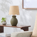 Contract furniture - Scalloped Edge Accent Table Lamp - www.oroatrade.com