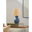 Contract furniture - Scalloped Edge Accent Table Lamp - www.oroatrade.com