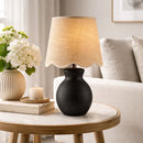Contract furniture - Scalloped Edge Accent Table Lamp - www.oroatrade.com
