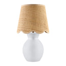 Contract furniture - Scalloped Edge Accent Table Lamp - www.oroatrade.com