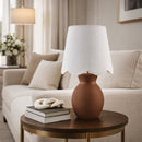 Contract furniture - Scalloped Edge Accent Table Lamp - www.oroatrade.com