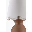 Contract furniture - Scalloped Edge Accent Table Lamp - www.oroatrade.com