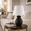 Contract furniture - Scalloped Edge Accent Table Lamp - www.oroatrade.com