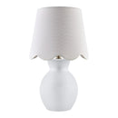 Contract furniture - Scalloped Edge Accent Table Lamp - www.oroatrade.com