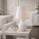 Contract furniture - Scalloped Edge Accent Table Lamp - www.oroatrade.com