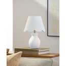Contract furniture - Scalloped Edge Accent Table Lamp - www.oroatrade.com