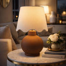 Contract furniture - Wavy Linen Ceramic Table Lamp - www.oroatrade.com