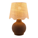 Contract furniture - Wavy Linen Ceramic Table Lamp - www.oroatrade.com