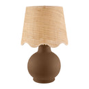 Contract furniture - Wavy Linen Ceramic Table Lamp - www.oroatrade.com