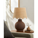 Contract furniture - Wavy Linen Ceramic Table Lamp - www.oroatrade.com
