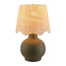 Contract furniture - Wavy Linen Ceramic Table Lamp - www.oroatrade.com