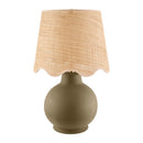 Contract furniture - Wavy Linen Ceramic Table Lamp - www.oroatrade.com
