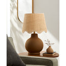 Contract furniture - Wavy Linen Ceramic Table Lamp - www.oroatrade.com