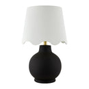 Contract furniture - Wavy Linen Ceramic Table Lamp - www.oroatrade.com