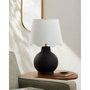 Contract furniture - Wavy Linen Ceramic Table Lamp - www.oroatrade.com