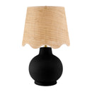 Contract furniture - Wavy Linen Ceramic Table Lamp - www.oroatrade.com