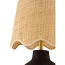 Contract furniture - Wavy Linen Ceramic Table Lamp - www.oroatrade.com