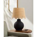 Contract furniture - Wavy Linen Ceramic Table Lamp - www.oroatrade.com