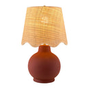 Contract furniture - Wavy Linen Ceramic Table Lamp - www.oroatrade.com