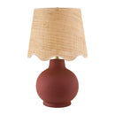 Contract furniture - Wavy Linen Ceramic Table Lamp - www.oroatrade.com