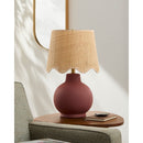 Contract furniture - Wavy Linen Ceramic Table Lamp - www.oroatrade.com
