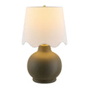 Contract furniture - Wavy Linen Ceramic Table Lamp - www.oroatrade.com