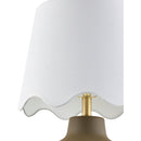 Contract furniture - Wavy Linen Ceramic Table Lamp - www.oroatrade.com