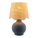 Contract furniture - Wavy Linen Ceramic Table Lamp - www.oroatrade.com