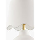 Contract furniture - Wavy Linen Ceramic Table Lamp - www.oroatrade.com