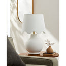 Contract furniture - Wavy Linen Ceramic Table Lamp - www.oroatrade.com