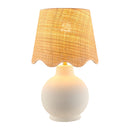 Contract furniture - Wavy Linen Ceramic Table Lamp - www.oroatrade.com