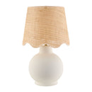 Contract furniture - Wavy Linen Ceramic Table Lamp - www.oroatrade.com