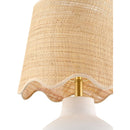 Contract furniture - Wavy Linen Ceramic Table Lamp - www.oroatrade.com