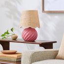Contract furniture - Round Glazed Ceramic Table Lamp - www.oroatrade.com