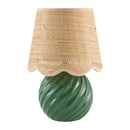 Contract furniture - Round Glazed Ceramic Table Lamp - www.oroatrade.com