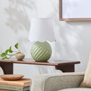 Contract furniture - Round Glazed Ceramic Table Lamp - www.oroatrade.com